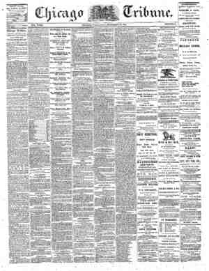 The Chicago Tribune Newspaper September 28, 1864 kapağı