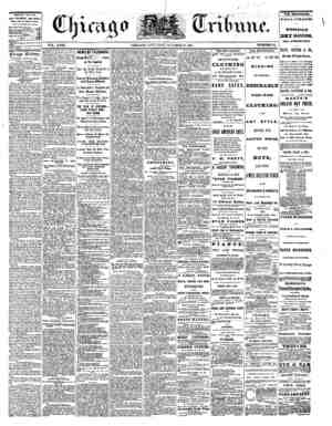 The Chicago Tribune Newspaper October 15, 1864 kapağı