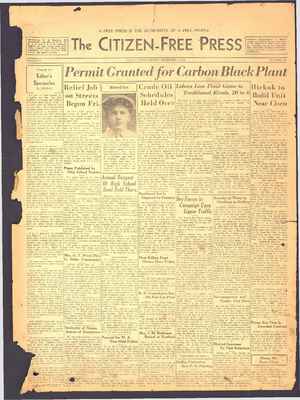 The Citizen-Free Press Newspaper December 2, 1934 kapağı