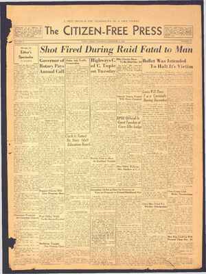The Citizen-Free Press Newspaper December 6, 1934 kapağı
