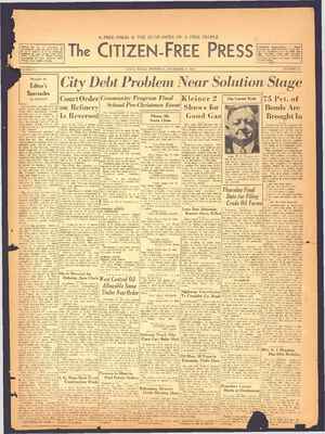The Citizen-Free Press Newspaper December 20, 1934 kapağı