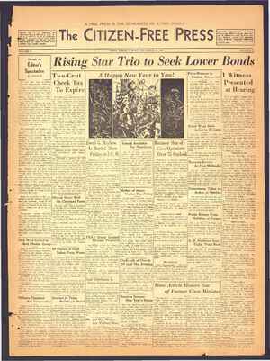 The Citizen-Free Press Newspaper December 30, 1934 kapağı