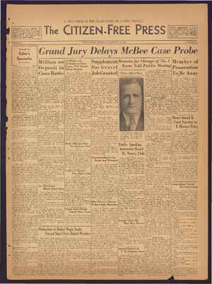 The Citizen-Free Press Newspaper January 10, 1935 kapağı