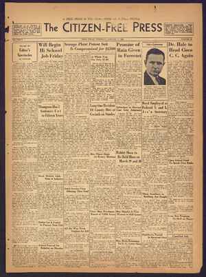 The Citizen-Free Press Newspaper January 17, 1935 kapağı
