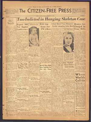 The Citizen-Free Press Newspaper February 3, 1935 kapağı