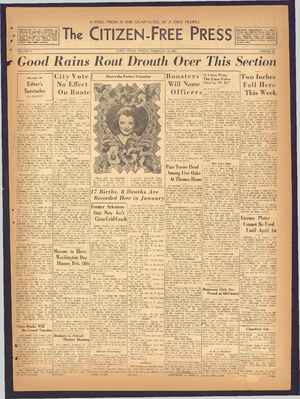The Citizen-Free Press Newspaper February 10, 1935 kapağı