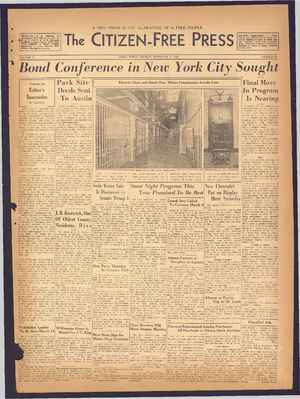 The Citizen-Free Press Gazetesi 24 Şubat 1935 kapağı