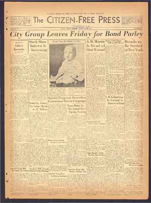The Citizen-Free Press Newspaper February 28, 1935 kapağı