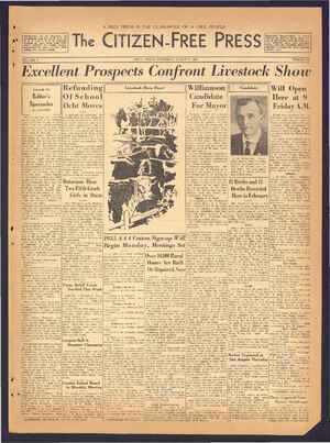 The Citizen-Free Press Newspaper March 7, 1935 kapağı
