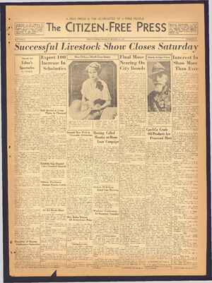 The Citizen-Free Press Newspaper March 10, 1935 kapağı
