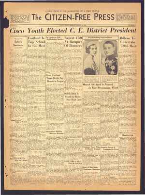 The Citizen-Free Press Newspaper March 24, 1935 kapağı