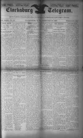 The Clarksburg Telegram Newspaper February 10, 1893 kapağı
