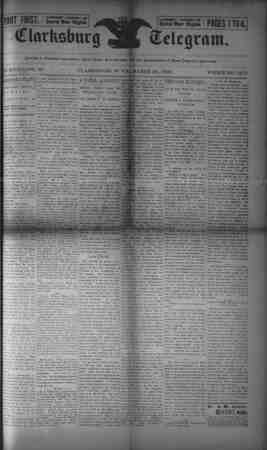The Clarksburg Telegram Newspaper March 24, 1893 kapağı
