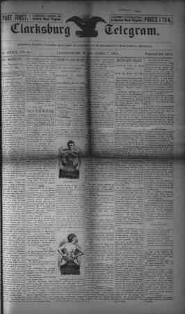 The Clarksburg Telegram Newspaper April 7, 1893 kapağı