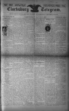 The Clarksburg Telegram Newspaper June 9, 1893 kapağı