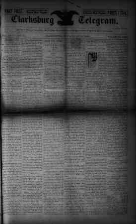 The Clarksburg Telegram Newspaper June 16, 1893 kapağı