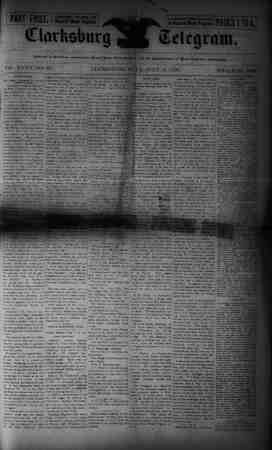 The Clarksburg Telegram Newspaper July 14, 1893 kapağı