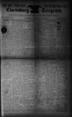 The Clarksburg Telegram Newspaper July 21, 1893 kapağı
