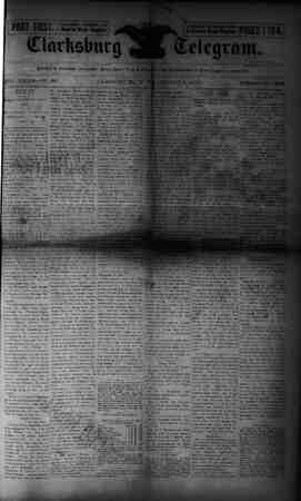 The Clarksburg Telegram Newspaper August 4, 1893 kapağı