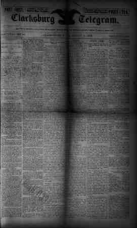The Clarksburg Telegram Newspaper August 11, 1893 kapağı