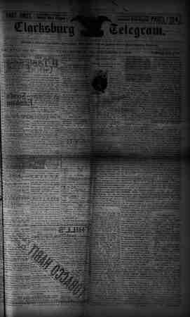 The Clarksburg Telegram Newspaper September 8, 1893 kapağı