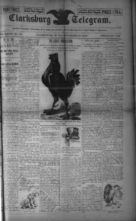 The Clarksburg Telegram Newspaper November 10, 1893 kapağı