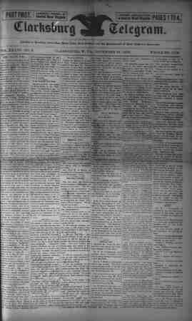 The Clarksburg Telegram Newspaper November 24, 1893 kapağı