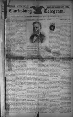 The Clarksburg Telegram Newspaper February 2, 1894 kapağı
