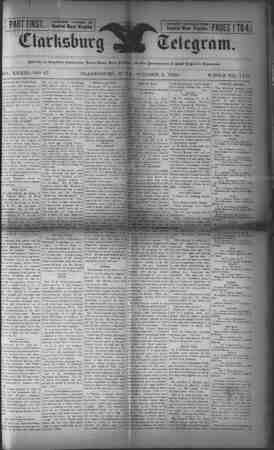 The Clarksburg Telegram Newspaper October 5, 1894 kapağı