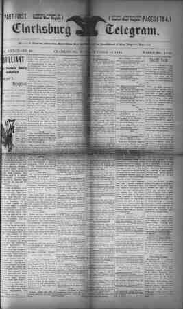 The Clarksburg Telegram Newspaper October 19, 1894 kapağı