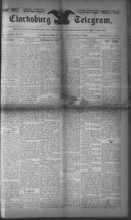 The Clarksburg Telegram Newspaper November 2, 1894 kapağı