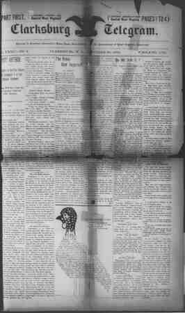 The Clarksburg Telegram Newspaper November 30, 1894 kapağı