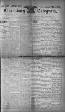 The Clarksburg Telegram Newspaper December 7, 1894 kapağı