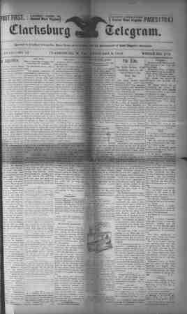The Clarksburg Telegram Newspaper February 8, 1895 kapağı