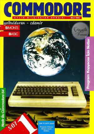 Commodore Gazetesi 1 Mart 1986 kapağı