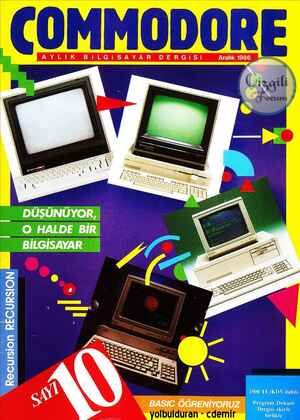 Commodore Gazetesi 1 Aralık 1986 kapağı