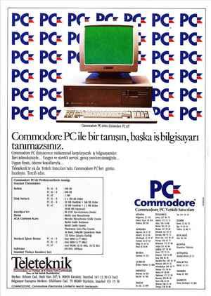    PC: PCx PCz D€s Dek PC: PC: Pi 5 Ğ PC PC PC: Commodore PC ürün dizisinden PC AT Commodore PCle bir tanışın, başka iş...