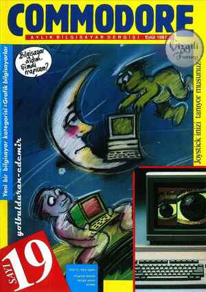 Commodore Gazetesi 1 Eylül 1987 kapağı