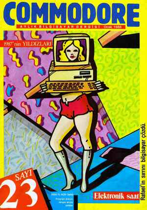 Commodore Gazetesi 1 Ocak 1988 kapağı