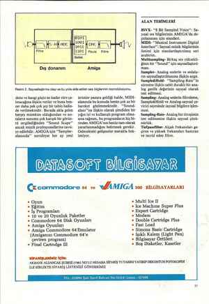   Paula — Filtre Diş donanım Amiga Resim 2. Sayısallaştırma olayı ve bu yolla elde edilen ses bilgilerinin reprodüksiyonu.