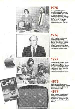    1975 49 yaşındaki bir genç bilgisayar tarihine geçiyor: Bili Gates (solda) Paul Allen ile birlikte yazılım firması...