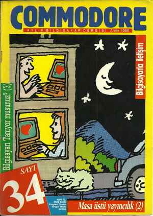 Commodore Gazetesi 1 Aralık 1988 kapağı