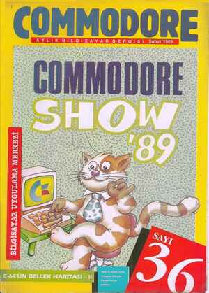 Commodore Gazetesi 1 Şubat 1989 kapağı