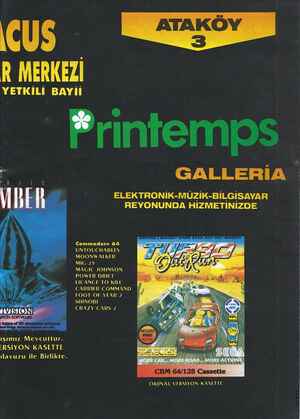    L L YETKİLİ BAYİİ rintemps GALLERİA ELEKTRONİK-MÜZİK-BİLGİSAYAR REYONUNDA HİZMETİNİZDE Commodore öd UNTOUCHABLES MOONWALKER