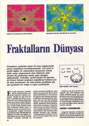    Analytic Art programında yıldız spiralleri Fraktalların Dünyası Fraktalların cazibesinin büyük bir kısmı doğalarındaki...