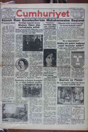 Cumhuriyet Gazetesi March 5, 1929 kapağı