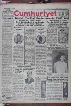Cumhuriyet Gazetesi April 18, 1929 kapağı