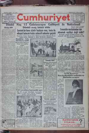 Cumhuriyet Gazetesi 11 Mayıs 1929 kapağı