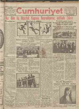 Cumhuriyet sayfa 1