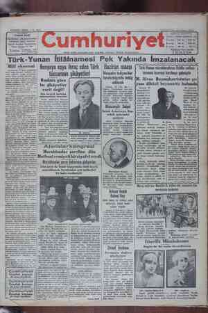 Cumhuriyet Gazetesi 29 Mayıs 1929 kapağı
